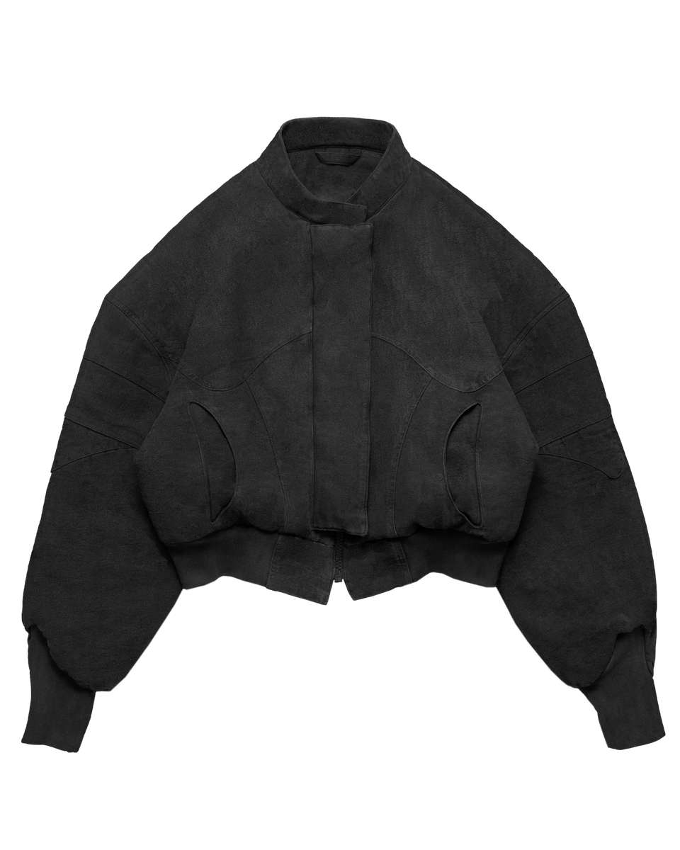 Pokiey ochre canvas bomber jacket 【公式通販】