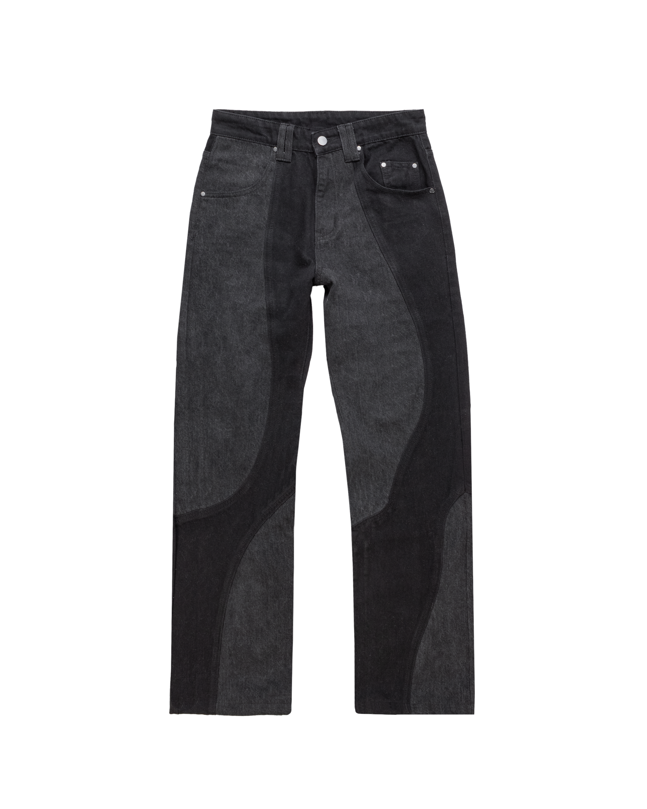 Black Two Tone Jeans